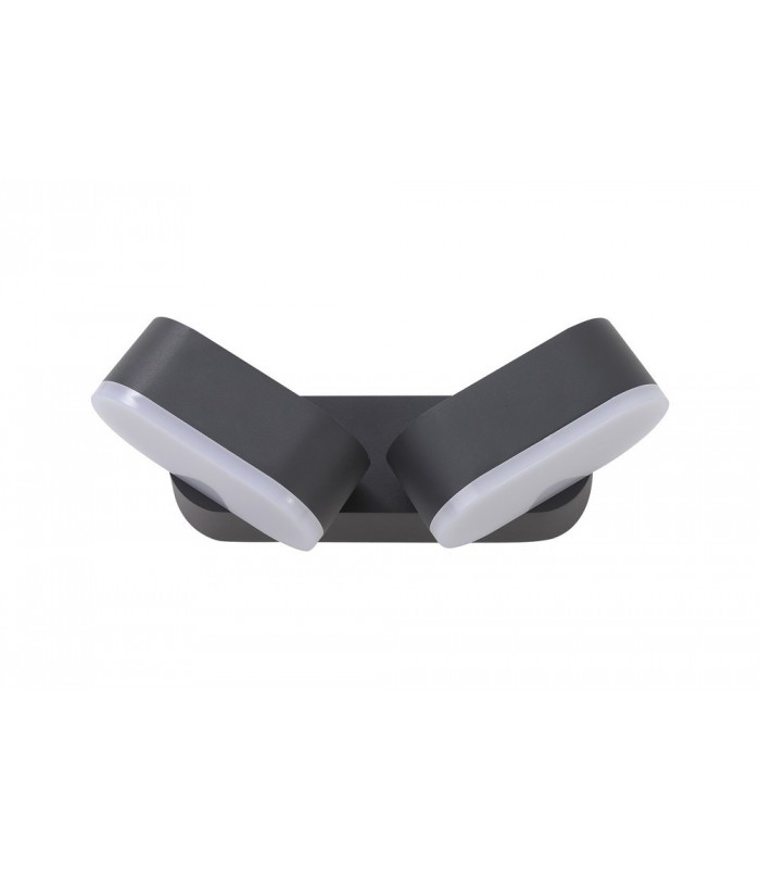 2 Light Adjustable Wall Lamp, 2 x 6W LED, 3000K, 780lm, IP54, Anthracite - 3