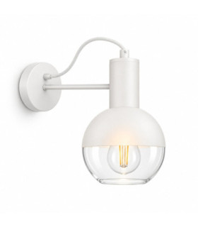 Arne Wall Lamp White 25cm 1x E27-1