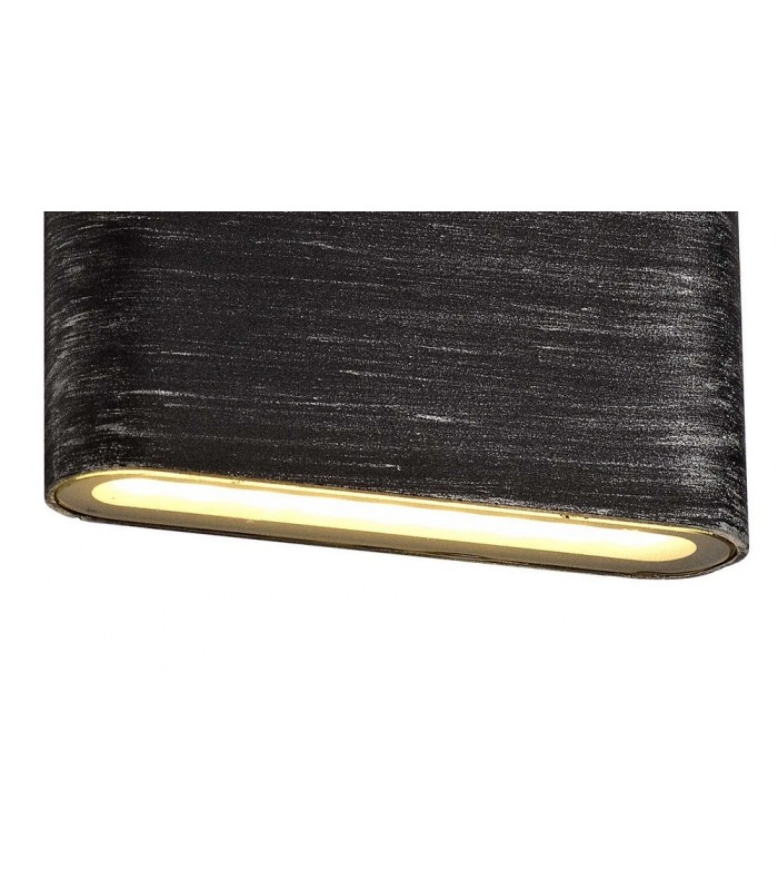 Up and Downward Lighting Wall Lamp, 2 x 3W LED, 3000K, 350lm, IP54, Black, Silver - 4