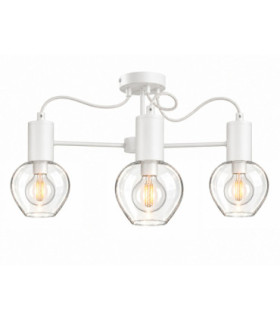 Maya Multi Arm Semi Flush Ceiling Light White 60cm 3x E27-1
