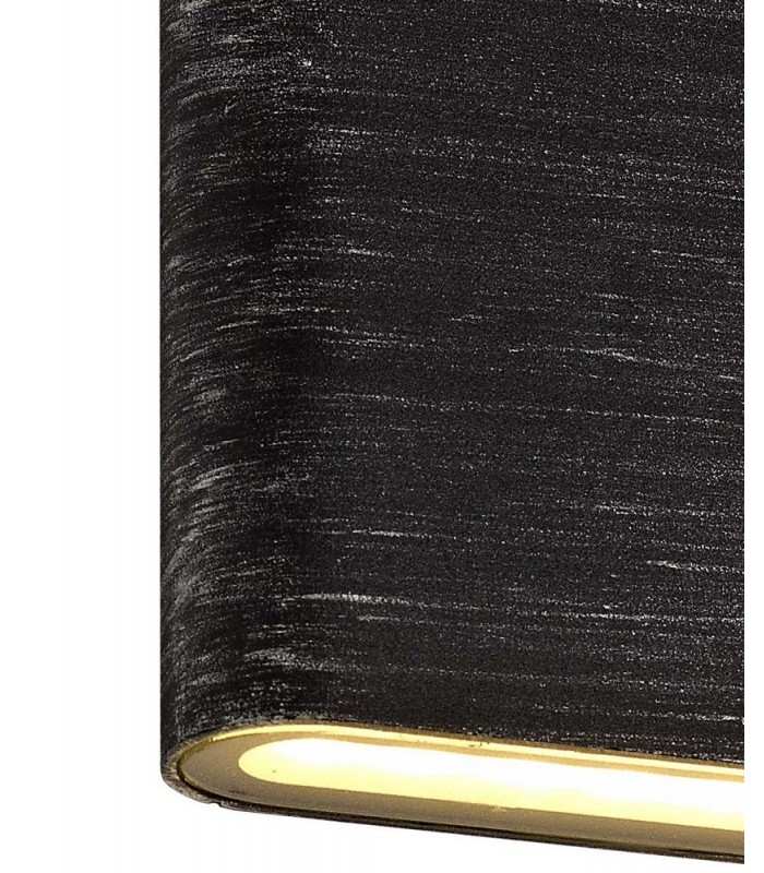 Up and Downward Lighting Wall Lamp, 2 x 3W LED, 3000K, 350lm, IP54, Black, Silver - 6