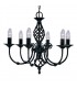 Zanzibar Black Six Light Pendant - Searchlight 3379-6