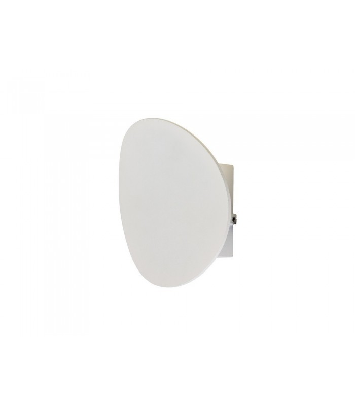 Flush Wall Lamp, 1 x 6W LED, 3000K, 700lm, IP54, Sand White - 1