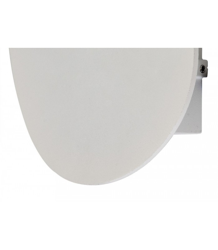 Flush Wall Lamp, 1 x 6W LED, 3000K, 700lm, IP54, Sand White - 4