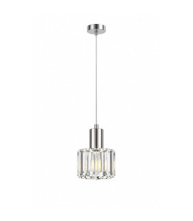 Deco Dome Pendant Ceiling Light Silver 14cm 1x E27-1