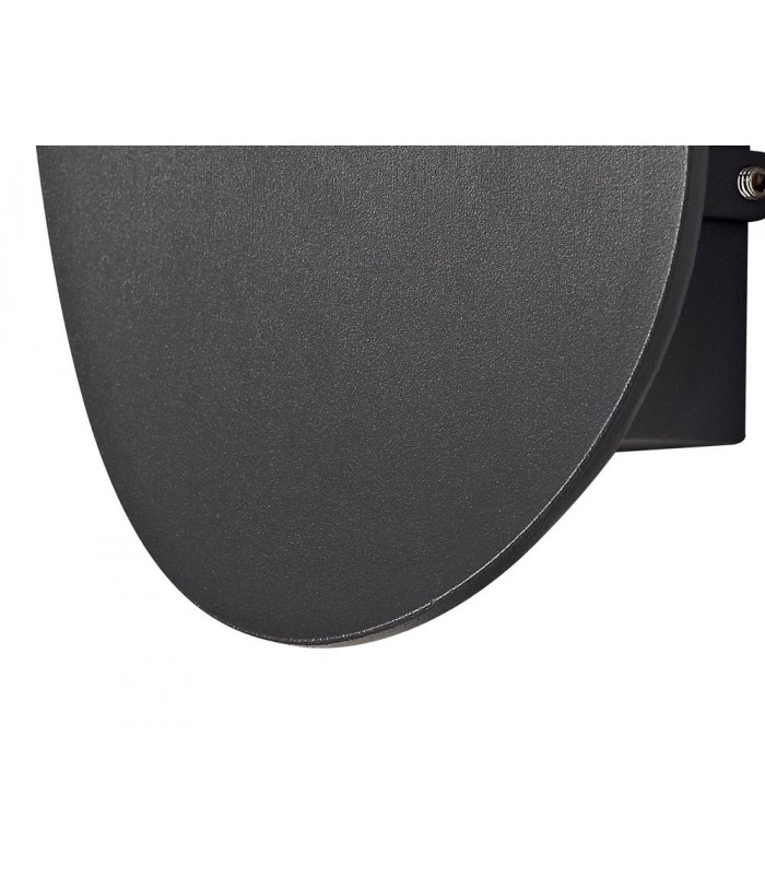 Flush Wall Lamp, 1 x 6W LED, 3000K, 700lm, IP54, Anthracite - 4