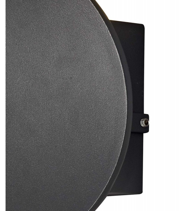 Flush Wall Lamp, 1 x 6W LED, 3000K, 700lm, IP54, Anthracite - 6