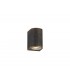 Curved Wall Down Lamp, 1 x GU10, IP54, Black, Gold - 1