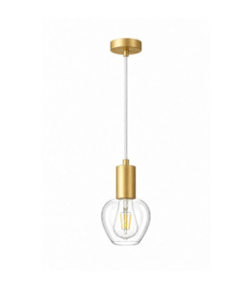 Verre Dome Pendant Ceiling Light Gold 15cm 1x E27-1