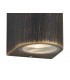 Curved Wall Down Lamp, 1 x GU10, IP54, Black, Gold - 4