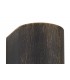 Curved Wall Down Lamp, 1 x GU10, IP54, Black, Gold - 5