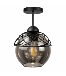 Mera Semi Flush Light Black 15cm 1x E27-1