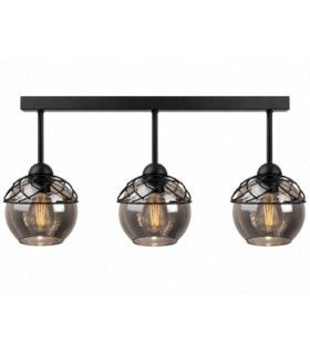 Mera Semi Flush Light Black 60cm 3x E27-1