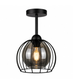 Solo Semi Flush Light Black 20cm 1x E27-1
