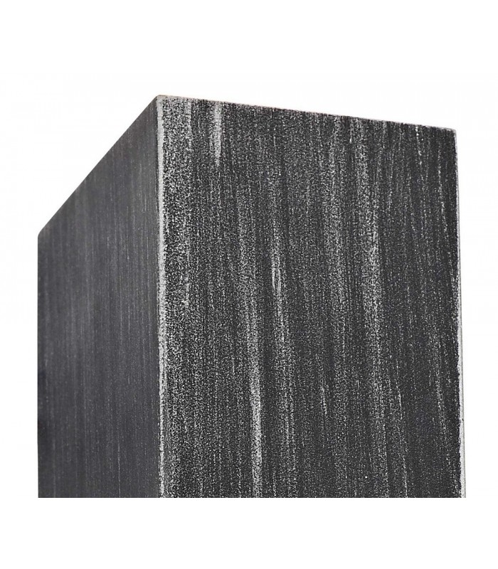 Rectangle Wall Lamp, 2 x GU10, IP54, Black, Silver - 5