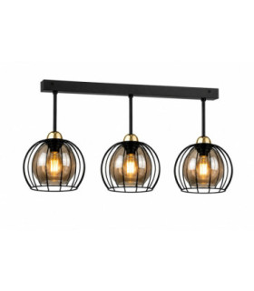 Solo Semi Flush Light Black 60cm 3x E27-1