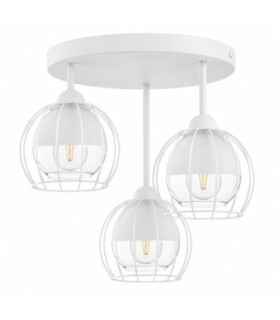 Solo Semi Flush Light White 30cm 3x E27-1