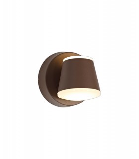Wall Lamp, 2 x 6W LED, 3000K, 590lm, IP54, Dark Brown - 1