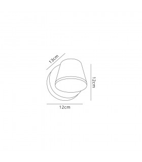 Wall Lamp, 2 x 6W LED, 3000K, 590lm, IP54, Dark Brown - 2