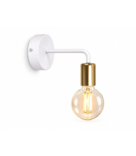 Nixon Wall Lamp White Gold 16cm 1x E27-1