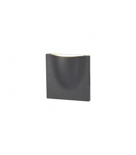 Wall Down Lamp, 1 x 6W LED, 3000K, 510lm, IP54, Anthracite - 1