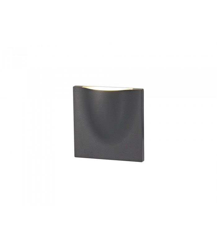 Wall Down Lamp, 1 x 6W LED, 3000K, 510lm, IP54, Anthracite - 1