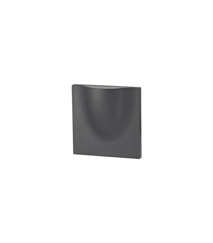 Wall Down Lamp, 1 x 6W LED, 3000K, 510lm, IP54, Anthracite - 3
