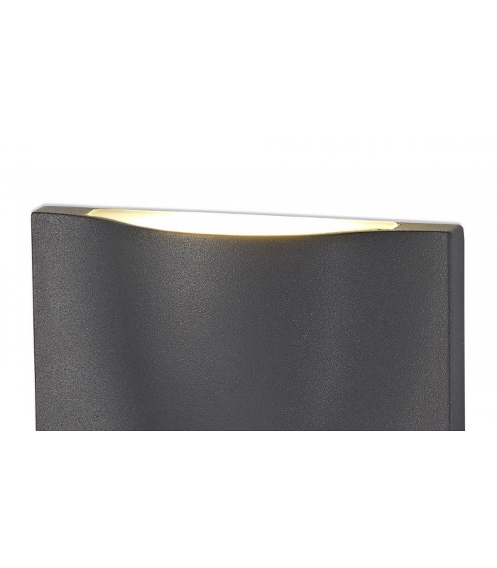 Wall Down Lamp, 1 x 6W LED, 3000K, 510lm, IP54, Anthracite - 4