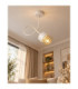 Royal Slim Pendant Ceiling Light White Gold 25cm 1x E27-2