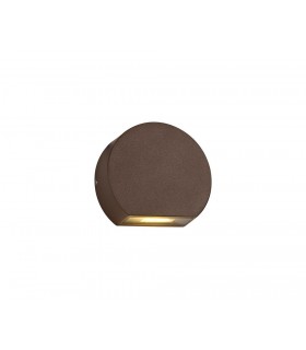 Wall Down Lamp, 1 x 3W LED, 3000K, 270lm, IP54, Dark Brown - 1