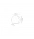 Wall Down Lamp, 1 x 3W LED, 3000K, 270lm, IP54, Dark Brown - 2