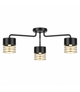 Royal Multi Arm Semi Flush Ceiling Light Gold 12cm 3x E27-1