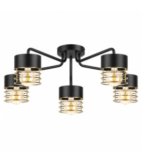 Royal Multi Arm Semi Flush Ceiling Light Gold 70cm 5x E27-1