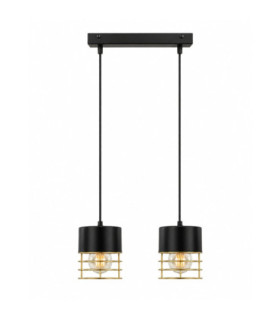Royal Bar Pendant Ceiling Light Black 50cm 2x E27-1