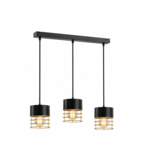 Royal Bar Pendant Ceiling Light Black 60cm 3x E27-1