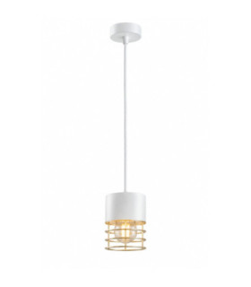 Royal Slim Pendant Ceiling Light White Gold 12cm 1x E27-1