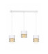 Royal Bar Pendant Ceiling Light White Gold 60cm 3x E27-1
