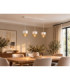 Royal Bar Pendant Ceiling Light White Gold 60cm 3x E27-2