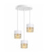 Royal Cluster Pendant Ceiling Light White Gold 32cm 3x E27-1