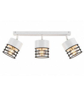 Ohio Ceiling Spotlight Bar White Black 60cm 3x E27-1