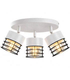 Ohio Ceiling Spotlight Clusters White Black 32cm 3x E27-1