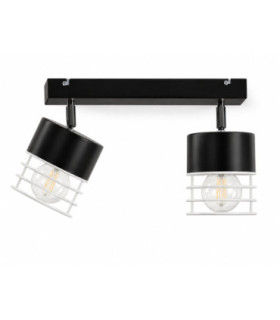 Mao Twin Ceiling Spotlight Black 50cm 2x E27-1