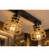 Viva Twin Ceiling Spotlight Gold 50cm 2x E27-3