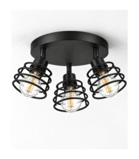 Viva Ceiling Spotlight Clusters Black 35cm 3x E27-1
