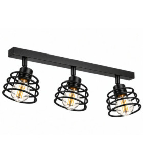 Viva Ceiling Spotlight Bar Black 60cm 3x E27-1