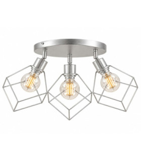 Ruben Ceiling Spotlight Clusters Silver 32cm 3x E27-1