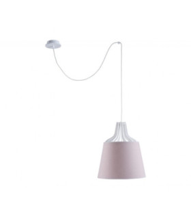 Lea Dome Pendant Ceiling Light Pink 38cm 1x E27 200cm Wire-1
