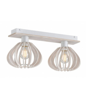 Nicoleta Twin Ceiling Spotlight White 52cm 2x E27-1