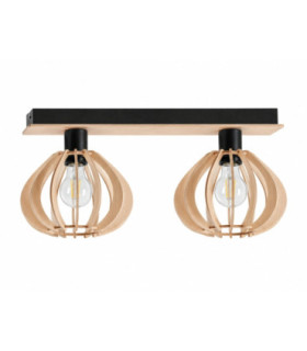 Nicoleta Twin Ceiling Spotlight Black 52cm 2x E27-1