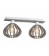 Nicoleta Twin Ceiling Spotlight Grey 52cm 2x E27-1